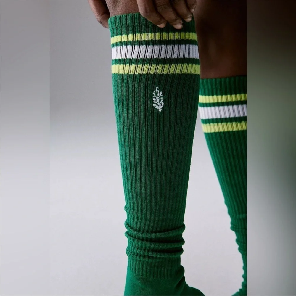 Free People FP Movement Knee High Logo Stripe Socks